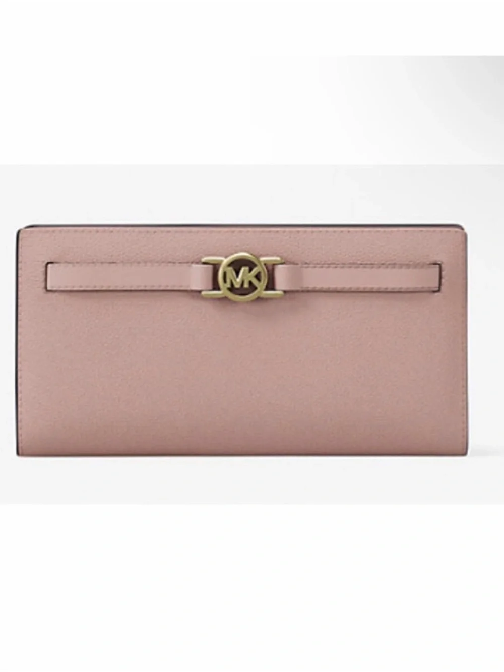 Michael Kors Reed Powder Blush Wallet with MK Logo